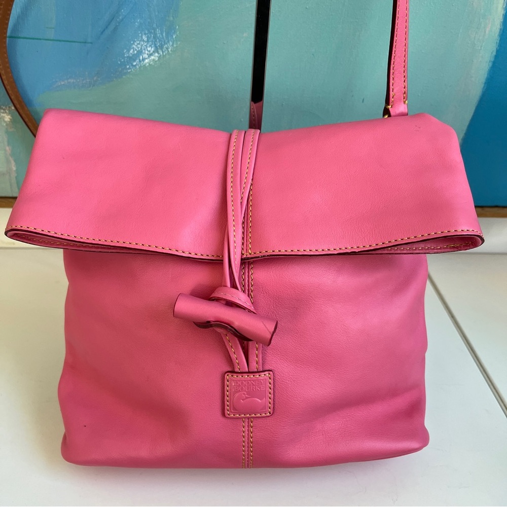 Baby Pink Florentine Dooney & Bourke Medium Toggle Crossbody Bag!